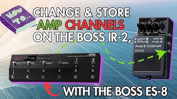 My BOSS ES8 has new meaning, thanks to the IR2-2. Set up the Channel Switching via the ES8