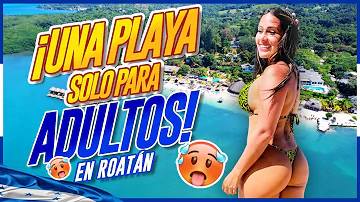 LA unica PLAYA  nudist@ en HONDURAS  🤯 #roatan