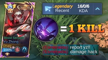 YU ZHONG PASSIVE SKILL = 1 KILL DELETE! ENEMY THINK I