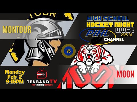 HIGHLIGHTS - Mon Feb 2 - Montour vs. Moon -  2025-26 PIHL High School Hockey Night LIVE!