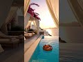 Santorini Sunrise Escape 🌅 Luxury Cliffside Infinity Pool Ambience for Deep Relaxation #greece