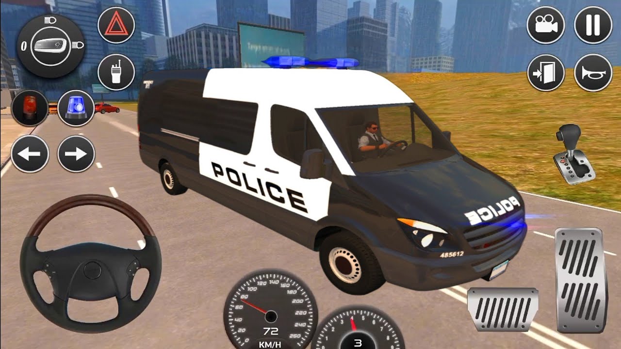 American Police Van Driving - Offline Games No Wifi - Police Van Simulator Game - Android GamePlay