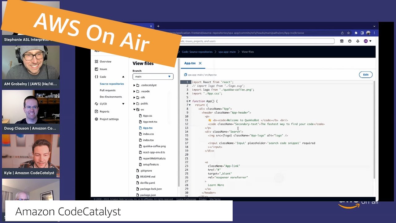 AWS On Air ft. Amazon CodeCatalyst: Get to Production Fast with Pre-Integrated DevOps