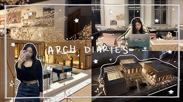 vlog #69 | architecture diaries | how a third year arch student prepares for design finals 🎶🎭🪩