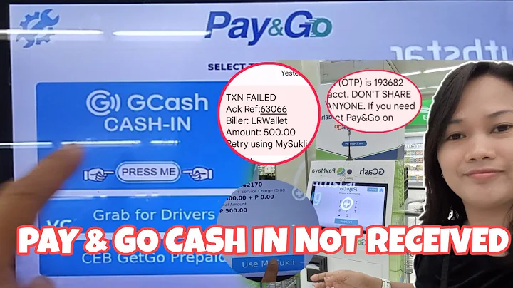 Pay & Go Gcash Cash in not received What should I do!😊
