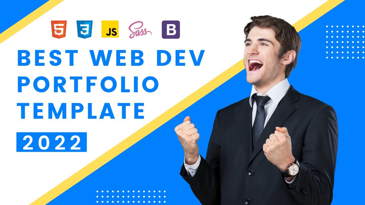 Best web developer portfolio website template 2022 | HTML CSS ...