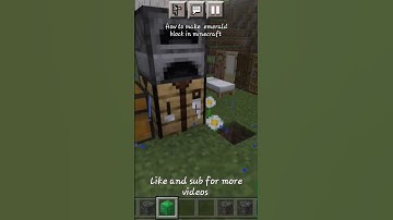 how to make emerald block in #minecraft #minecraftshorts