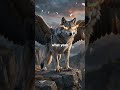 Wolf+Eagle Hybrid: The Ultimate Sky Hunter! 🐺🦅 #ai #aivideo #tranding #aishorts #reels #fusion #art