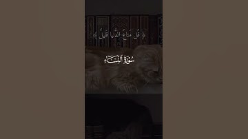 تلاوة خاشعة من سورة النساء❤️✨