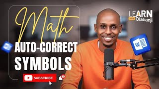 Math Auto-correct Symbols @LearnwithOlabanji screenshot 5