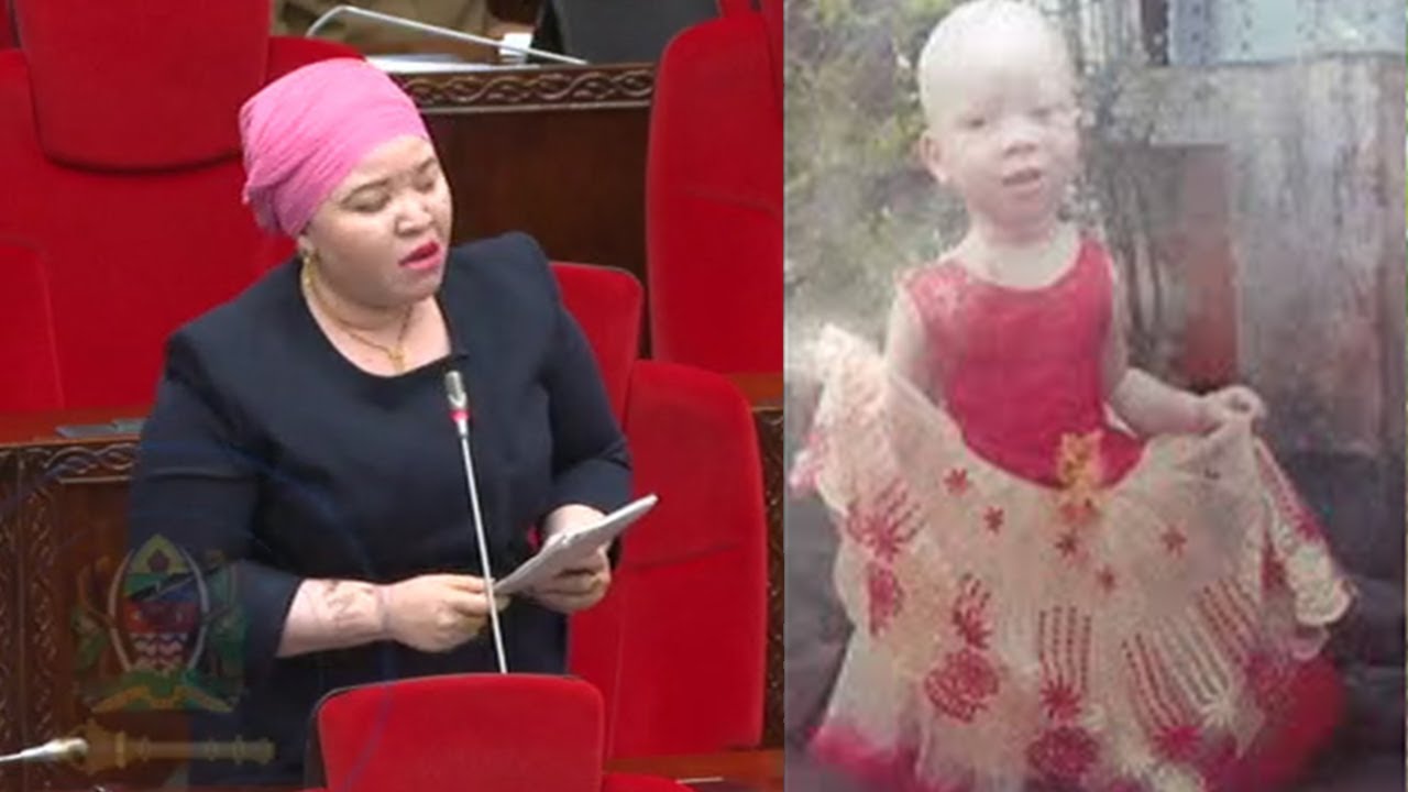 KWA UCHUNGU KEISHA AMWAGA MACHOZI BUNGENI TUKIO LA MTOTO ALBINO ALIYEUAWA KWA KUKATWA VIUNGO