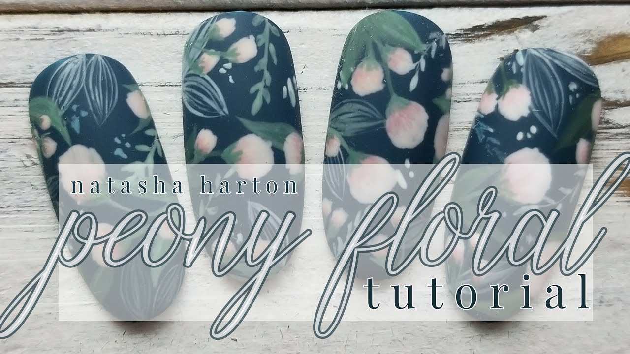 Peony Floral Pattern • Watch Me Work • Natasha Harton Nails