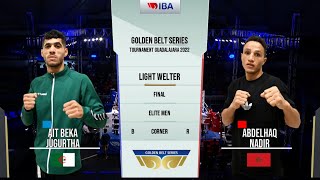 Finals (63.5KG) NADIR ABDELHAQ (MAR) vs JUGURTHA AIT BEKA (ALG) | WBT Golden Belt Series 2022