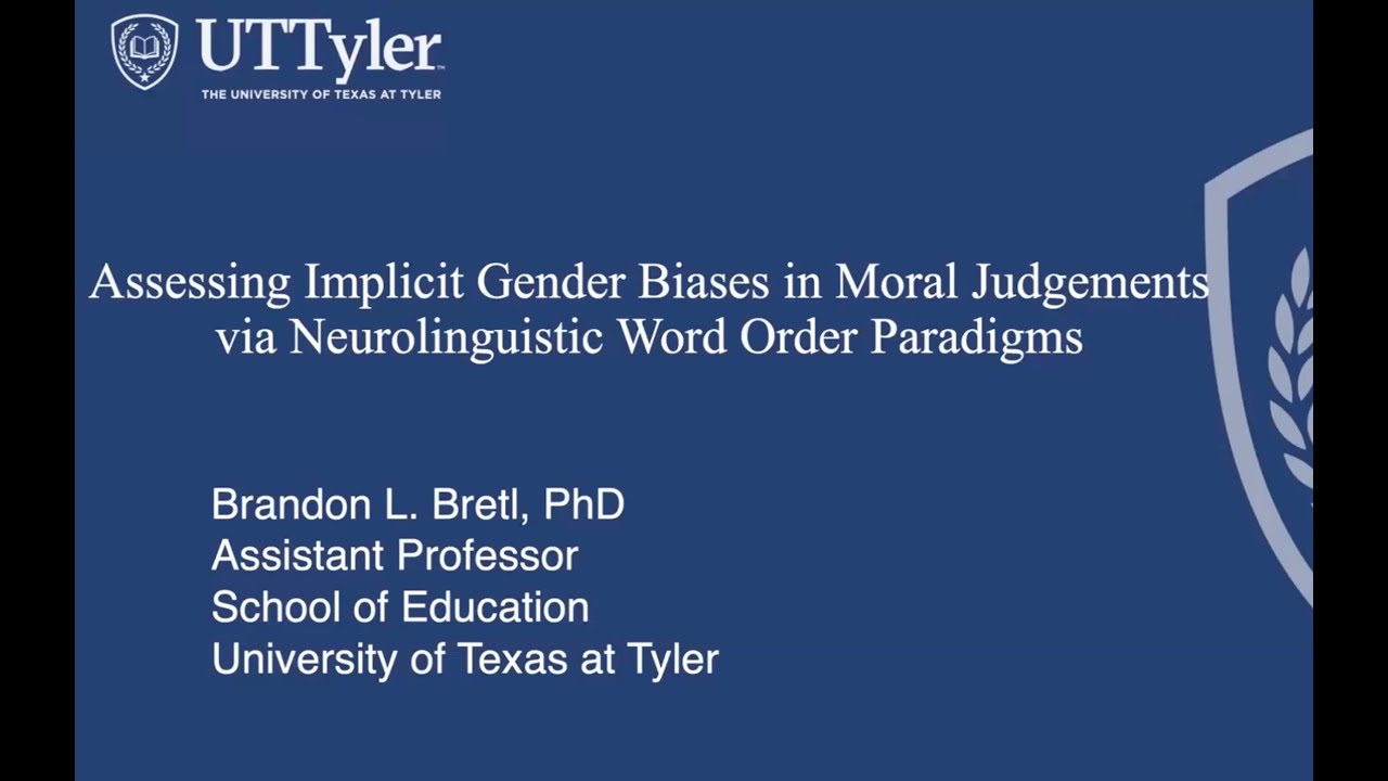 International Moral Psychology (IMP): Brandon Bretl - YouTube