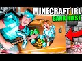 Minecraft IRL Stealing DIAMONDS Box Fort Bank Heist! 24 Hour Challenge!