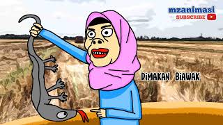 burung puyuh dimakan biawak animasi #animasimalaysia #animasilucu #animasiindonesia #fypシ