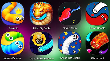 Snake Clash,Little Big Snake,Snake io,Snake Doodle,Worms Dash io,Worm Hunt,Snake Lite Snake Game