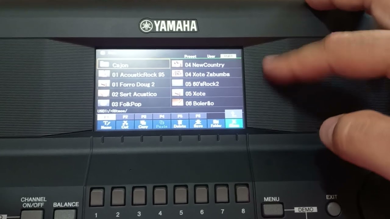 Acessar arquivos do pen driver na linha Yamaha PSR (Delazari