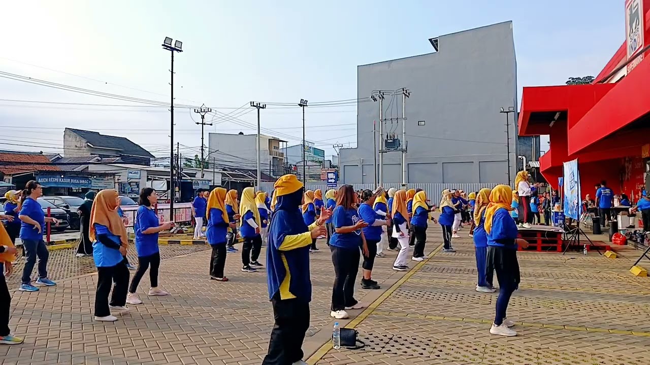 Senam kreasi tor monitor ketua