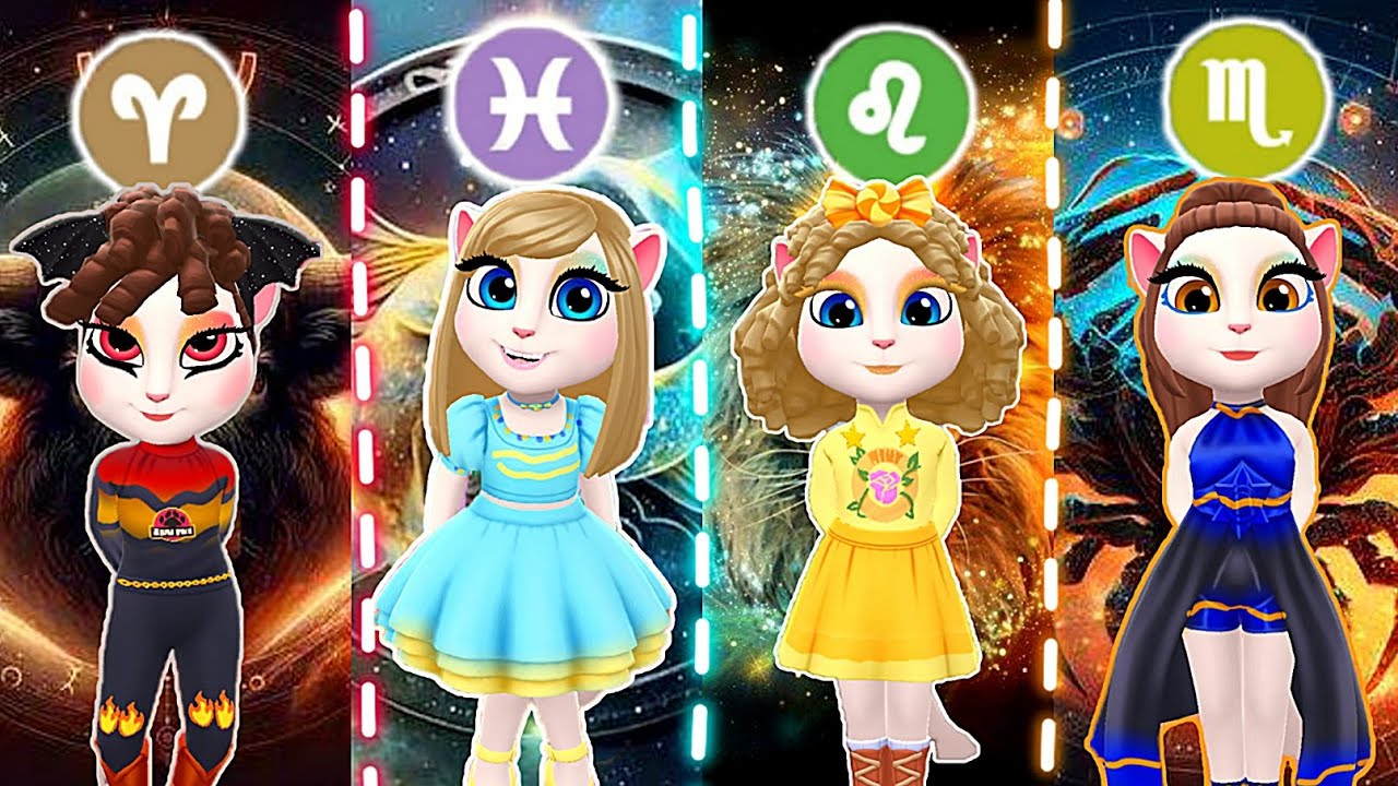 My Talking Angela 2 | Towers challenge Angela | Leo, Taurus, Scorpio and Pisces 🥰