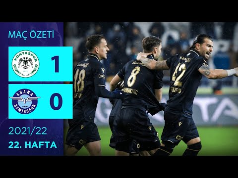 ÖZET: Konyaspor 1-0 Adana Demirspor | 22. Hafta - 2021/22