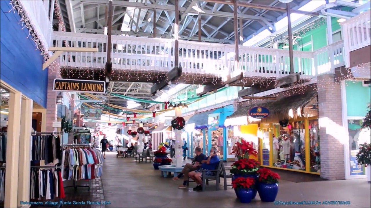 Florida Advertising FISHERMENS VILLAGE ( Punta Gorda ) Florida U.S.A