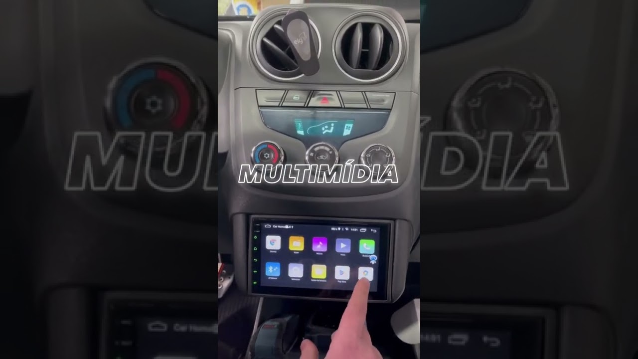 🌟Montana recebendo nova multimídia Android com câmera de ré 🌟