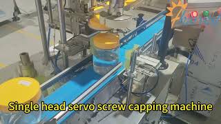 Automatic single head servo twist off capping machine factory, Screwing capper equipment