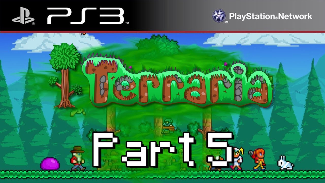 Let's Play Terraria PS3 Part 5 Epic Tools, and the Merchant! YouTube