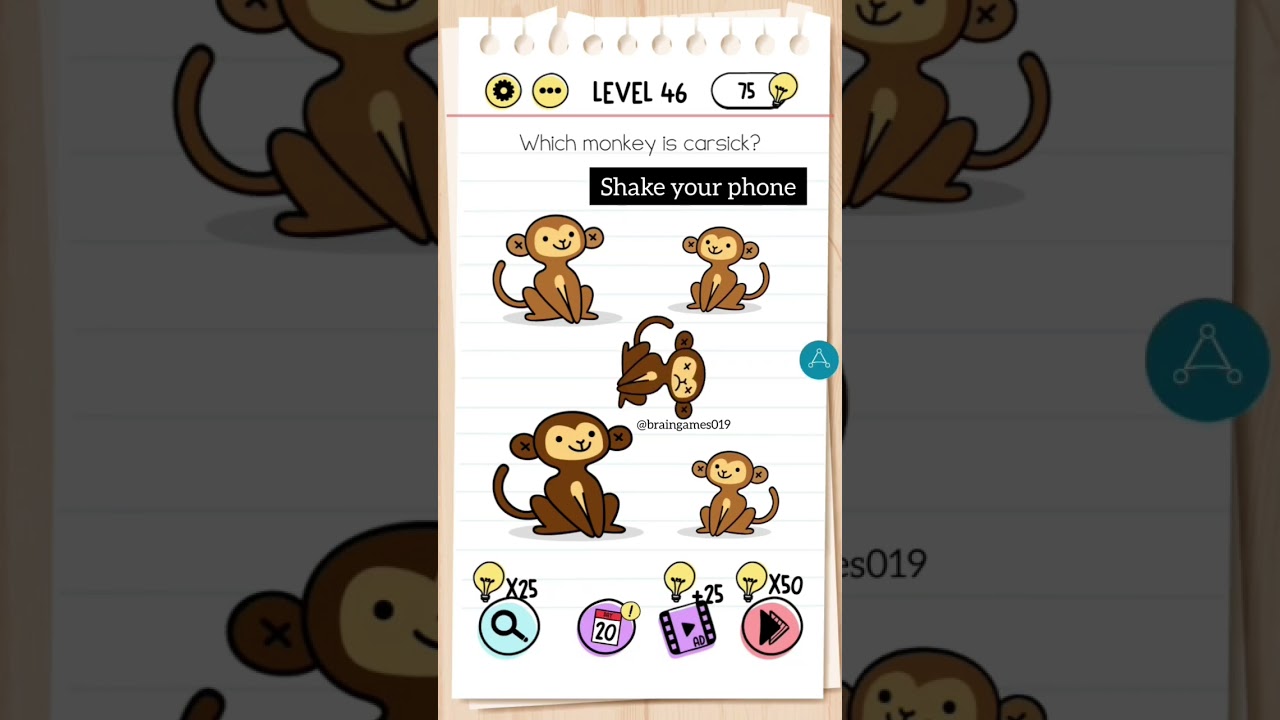 Which monkey is carsick? Brain test |Level 46| 