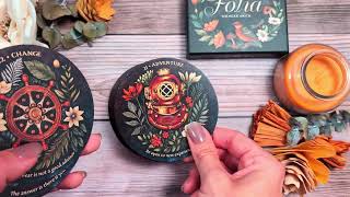 New Arcana Folia Oracle Round Nature-Inspired Oracle Cards For Personal Growth