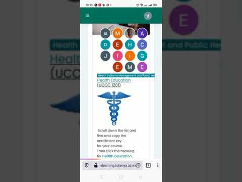 TUK e-learning platform: How to enroll to Health Education Unit (UCCC) 1201