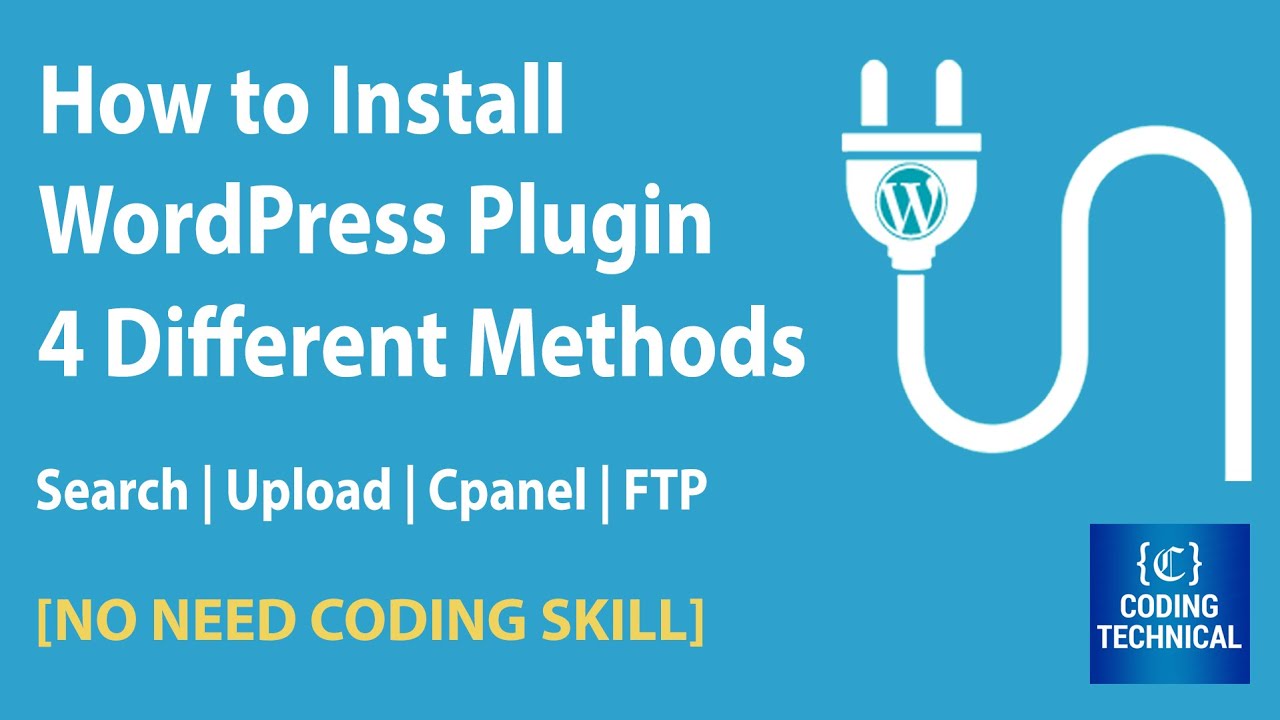 How to Install a WordPress Plugin (4 Different Methods) | [No need ...