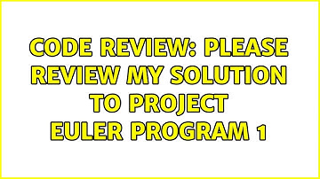 Code Review: Please review my solution to Project Euler program 1 (3 Solutions!!)