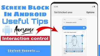 AMAZING | Screen Block | Settings | In Android | Interaction Control.. Shafeek  Haneefa TECH screenshot 5