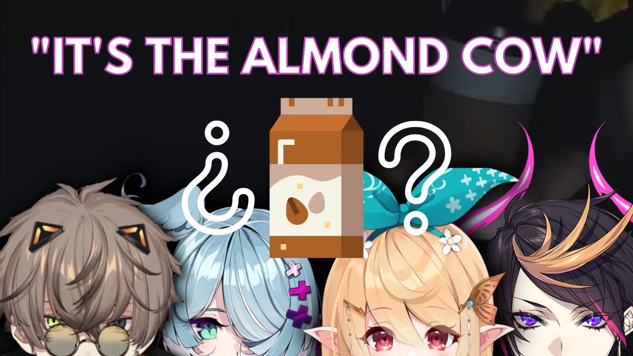 Alban, Elira, Pomu and Shu debate the origins of almond milk