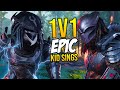 SAMURAI PREDATOR vs PREDATOR 1V1! Predator Hunting Grounds "A KID ENCOUNTERS EPIC PREDATOR + SINGS!"