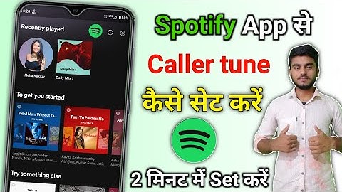 How to set caller tune using Spotify app?