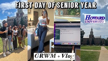 GRWM: Last First Day of School at Howard University | College Senior Vlog