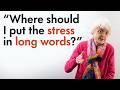 Syllable Stress in Long English Words