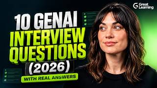 Top 10 Generative AI Interview Questions for 2026 (With Answers)