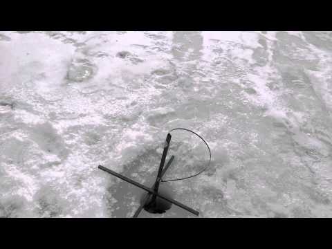 Ice fishing. Glen Lake, VT