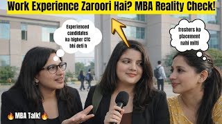 🚨Biggest Confusion Solved😱-Is Work Experience Compulsory for MBA? | Fresher vs Experienced Reality🔥 
