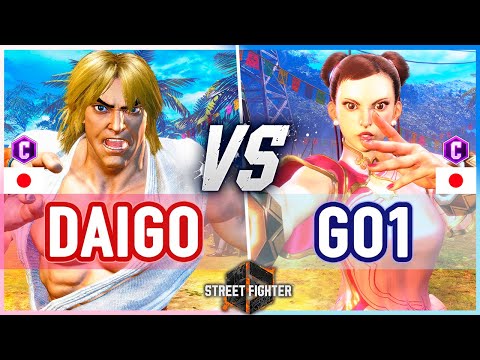 SF6 🔥 Daigo (Ken) vs GO1 (Chun-Li) 🔥 Street Fighter 6
