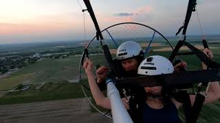 Glori in tandem PPG Powered Paraglider Instructional flight