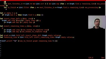 Advent of Code Day 7 Pt. 2 in OCaml (2018)