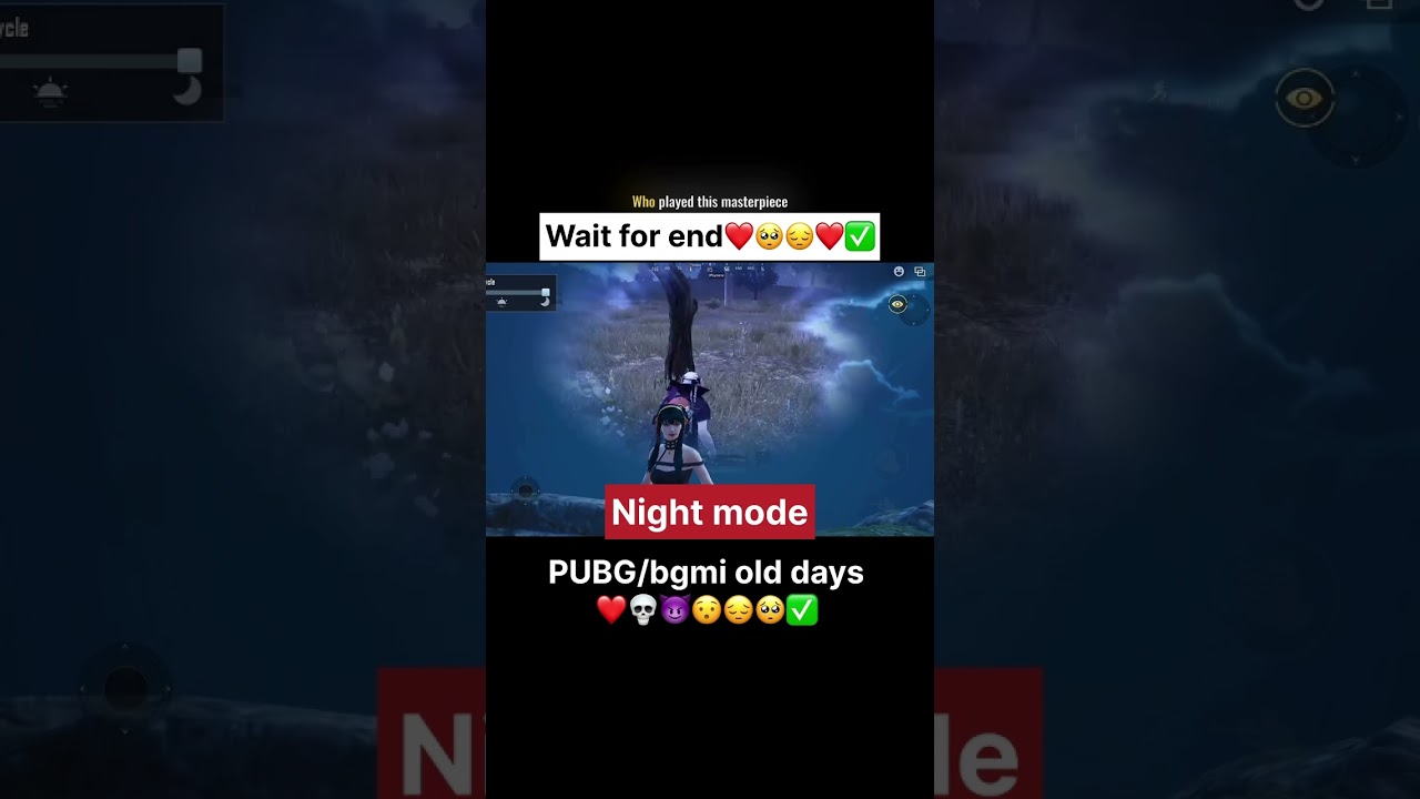 PUBG/bgmi night mode old moment😔🥺😈✅