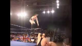 Pac Corkscrew Shooting Star Press To Dragon Aisu and Stevie Lynn