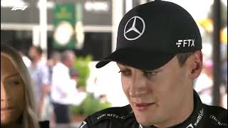 F1 2022 George Russell Post Qualifying Interview Azerbaijan