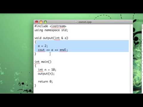 C++ Basic Skills: Lesson 23 "Const-ness" (part 1 of 2)